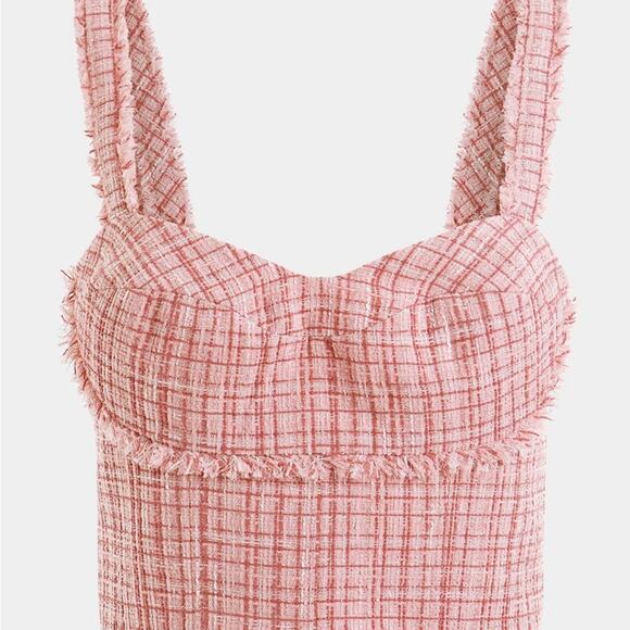 GUESS Tweed Bustier Top - Picture 2 of 5